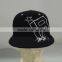 contrast button embroidery SNAPBACK flat bill hat