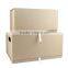 Custom brown kraft paper box folding cardboard paper box with ribbon