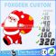 Wholesale Christmas Father Popular Cartoon Character USB USB Flash Drive ,Custom Memory Stick Free Logo Mock Up