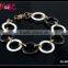 High quality womens ceramic bracelet for ceramic rings & alloy chain