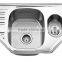 Stainless Steel Double Bowl Butterfly Corner Kitchen Sink with Drainboard GR-620