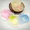 Customized pattern DIY flat round two-face 25mm clear glass cabochon