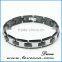 Luxury Fashion Health Energy carbon fiber Bracelet Bangle Men 316L Stainless Steel Bio Magnetic Bracelets Black & Gold Plated