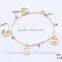2016 Fashion high quality cheap 18k gold plated jewelry anklets