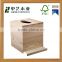 Desktop organizer decoration handicrafts natural unfinished customized wooden tissue storage box