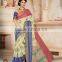 Blue Cotton Silk Saree