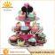 12" Cupcake Stand 3-Tier Cupcake Tree Zebra Party Favor Wedding Baby Shower Lot