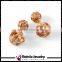 Hot Selling Two Gold Ball Stud Earrings Double Sides Earring For Girls Gold Plated Jewelry