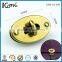 Rolling antique brass metal thumb handbag turn lock for wallet
