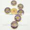 Fancy High Quality Colorful 4 Holes Figure Painted& Oiled on Wood Button