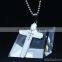 2016 Fashion Pure Silver Unique Women Gemstone Cross Pendants