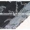 Wholesale newest silver sequin upholstery fabric with black beads for home textile