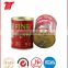 hard open tin tomato paste with red color