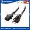 high quality 6ft USA standard AC black heavy duty computer power cable computer monitor power cord(NEMA 5-15P Plug to IEC C13)