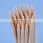 Excellent quality scratch sticks a flat head point like a screwdriver ,the other point like a toothpick