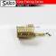 Plastic mesh fishing cage feeder with terminal swivel snap