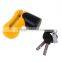 2016 New arriving Yellow Motorcycle kids Scooter Bike Disc Lock Security Alarm Lock