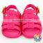New Arrival Summer Soft Shoes Baby Girls Adjustable Hot Pink Kid Sandal