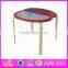 2015 Solid wood kids table and chairs for preschool,children wooden table and chair,Apple design wooden toy table chairs WO8G142