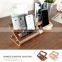 Calculator Holder TV Remote Control Holder Wood Desktop Office Desk Supply Oranizer