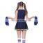 Womens A-Line Cheer Uniform Skirt Two-piece Dress Cheeleading Uniforms One set Sexy Cheerleader Costume