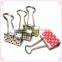 Office stationery standard colorful printing metal binder clips