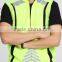 hi visibility sport vest soft fabric for night running