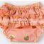 2016 china wholesale gold polka dot baby bloomer with ruffle for baby kids
