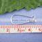 250PCs Silver Plated Ear Wires 11*24mm