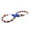 Durable Infinity Symbol Coffee Plastic & Cotton Pet Products Chew Molar Toy