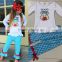 new coming polka dots ruffle kids custom boutique clothing