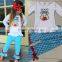 Christmas Gingerbread Man embroidery kids boutique clothes sets