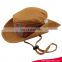 Through UPF30+ test wide brim folding florida cowboy hat yellow bucket hat with adjustable string