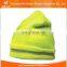 Custom high quality reflective knitted beanie hat
