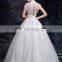 high neck Taffeta dress necklace wedding dress bridal gown evening dress