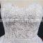 HMY-E0323 High Quality Lace Fabric With Lace Appliques Heavily Beaded Pearls Detachable Wedding Dress Train