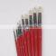 Short Wooden Handle Artist Bristle Paint Brushes
