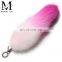 Dyed Color Big Fur Factory Wholesale Small Fox Tail Keychain