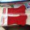 promotional santa stocking with custom imprint via embroidery