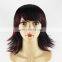 2014 hot sale mixed color short style synthetic wig with bangs