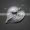 wholesale heart shape pendant alloy pendant cloth accessories
