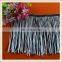 Bicolored polyester cut end wholesale long tassel fringe custom dance dress fringe