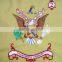 custom fashion blue eagle embroidery flag for sale