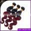 Burgundy Brazilian Hair Weave Red Ombre Human Hair Extension Body Wave Ombre Brazilian Hair