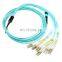 MTP MPO OM3 OM4 Fiber Optical Patch Cord LC Connector Single Mode Multimode Fiber Optic Cable Pigtails