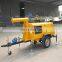 9m big trailer light tower mobile light tower 4x1000w lamps