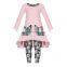 Girl Floral Outfit Kids Clothing Baby Child Clothes Wholesale