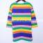 RTS  Multi-color Stripe Kids Long Cardigan Kimono Cardigan