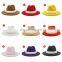 Women Wide Brim Imitation Wool Felt Fedora Hats Fashion Church Party Female Dress Hat Pearl Ribbon Decor White Hat