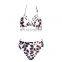 Sexy Backless Beach swimwear Vacation hot sales Leopard Split Bikini